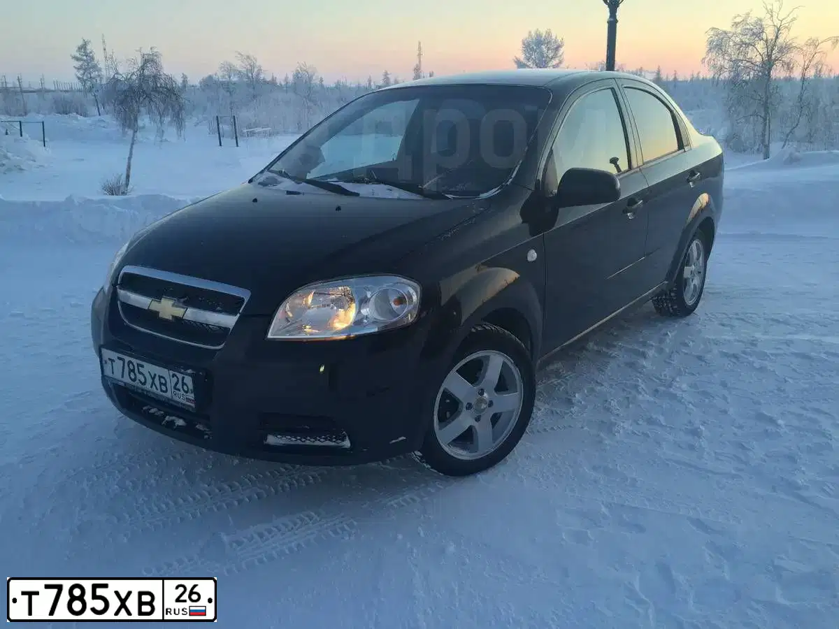 Фото автомобиля CHEVROLET AVEO, 2008 — госномер Р192ХО72. Цвет: ЧЕРНЫЙ