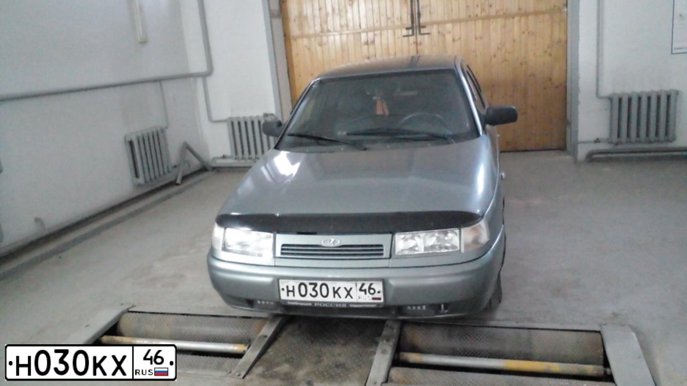 Фото автомобиля LADA 2112, 2008 — госномер Р860ВМ46. Цвет: средний серо-зеленый металлик