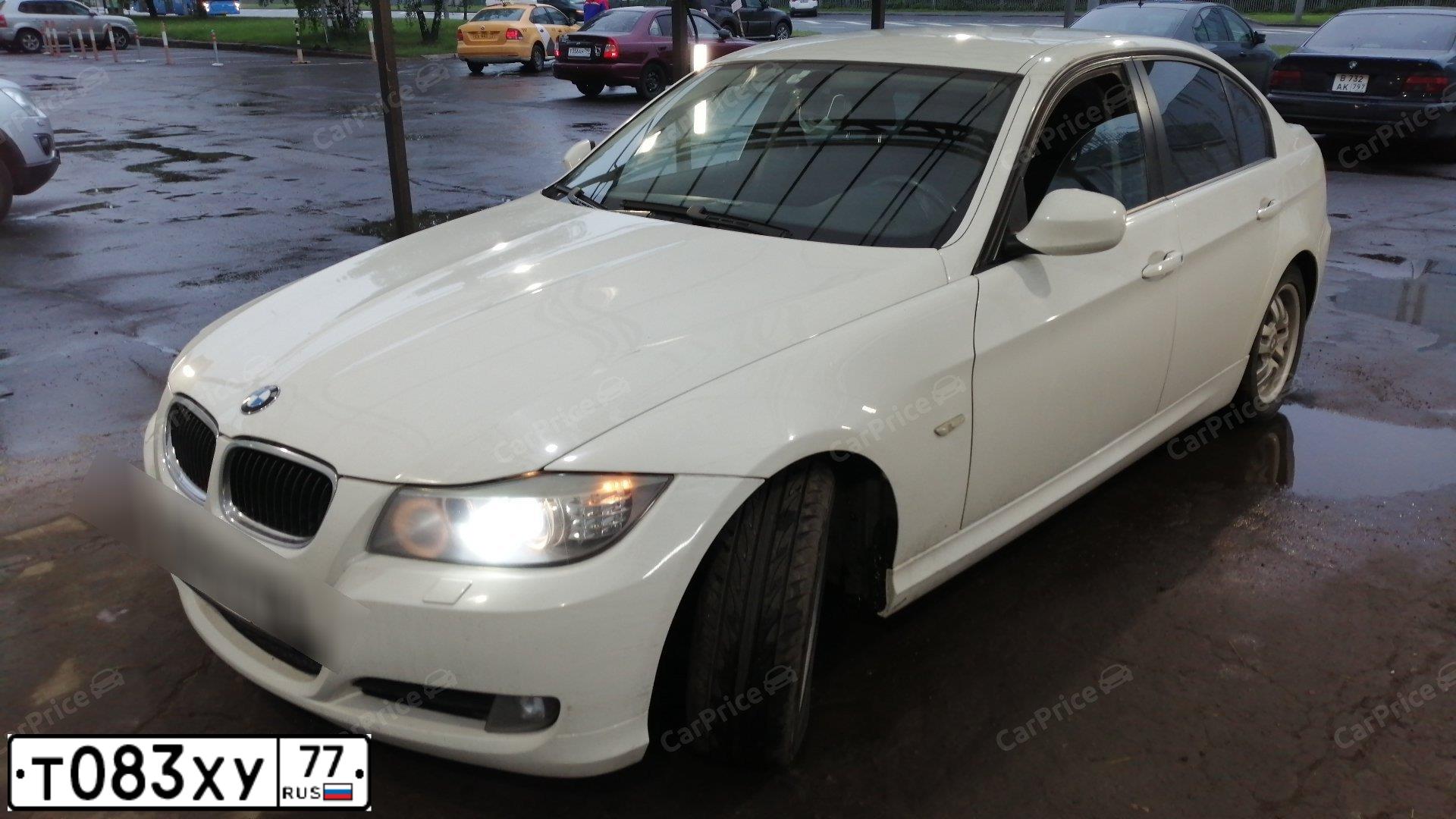 Фото автомобиля BMW SERIE 3, 2009 — госномер У039МВ136. Цвет: Белый