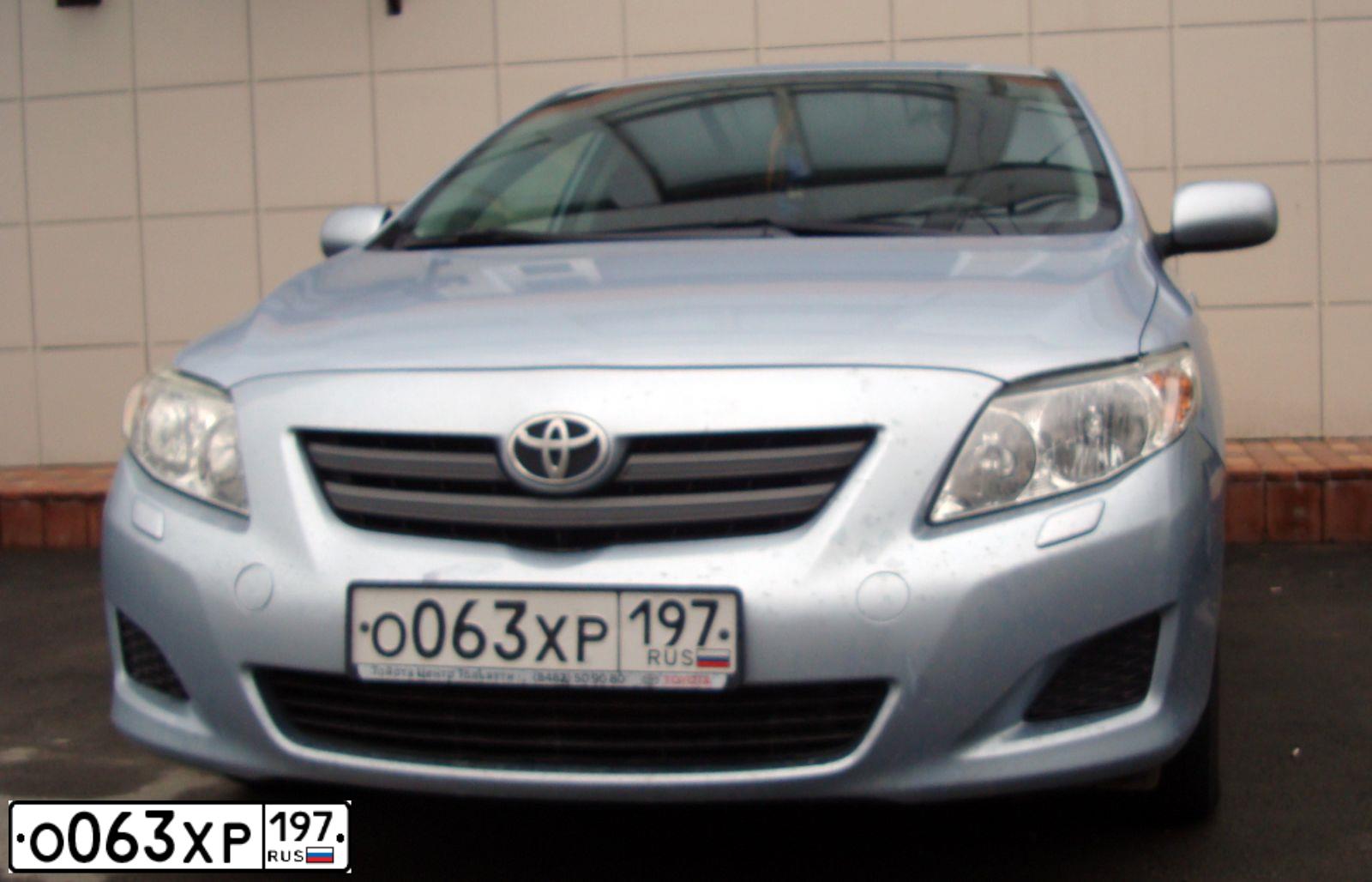 Фото автомобиля TOYOTA COROLLA, 2008 — госномер А570ТВ702. Цвет: ГОЛУБОЙ СВЕТЛЫЙ
