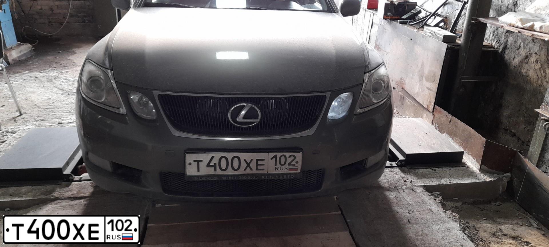 Фото автомобиля LEXUS GS, 2006 — госномер Т400ХЕ102. Цвет: ОЛИВКОВЫЙ