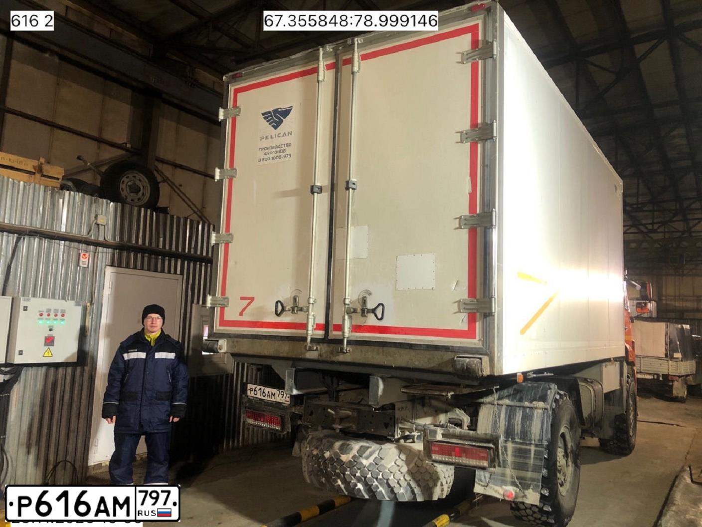Фото автомобиля KAMAZ 4350 /4X4/ MUSTANG, 2020 — госномер Р616АМ797. Цвет: Оранжевый