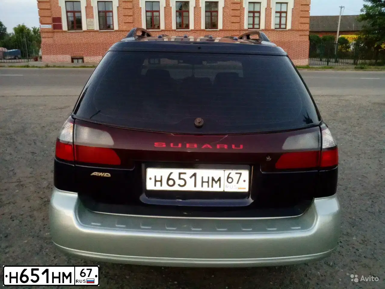 Фото автомобиля SUBARU OUTBACK, 2000 — госномер В103ОК763. Цвет: синий