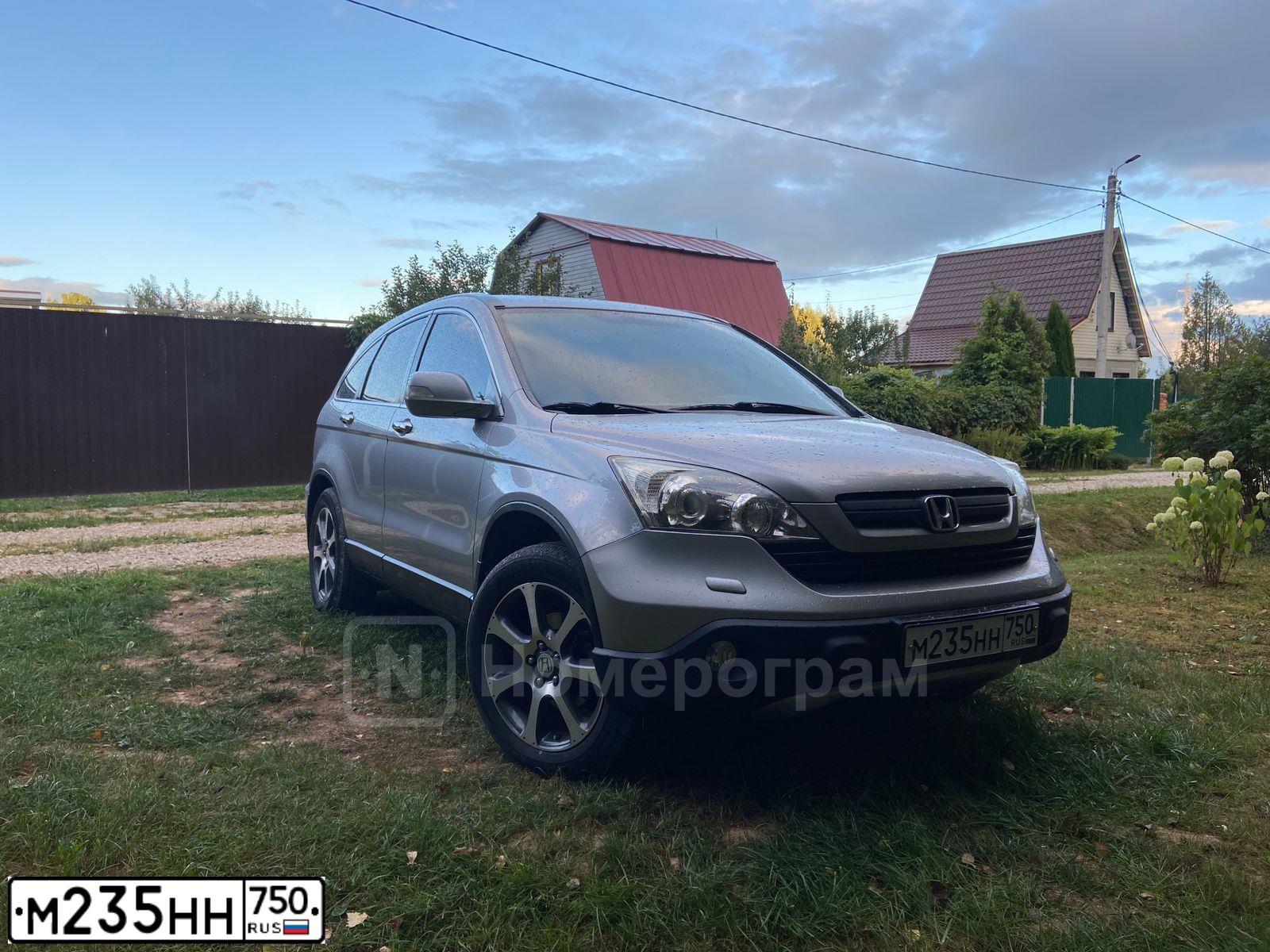 Фото автомобиля HONDA CR-V, 2008 — госномер К777СЕ71. Цвет: СЕРЕБРИСТЫЙ