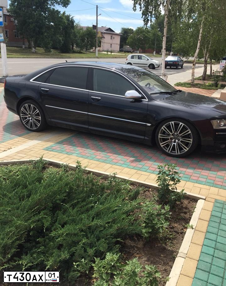 Фото автомобиля AUDI A8, 2005 — госномер В914АР95. Цвет: ЧЕРНЫЙ