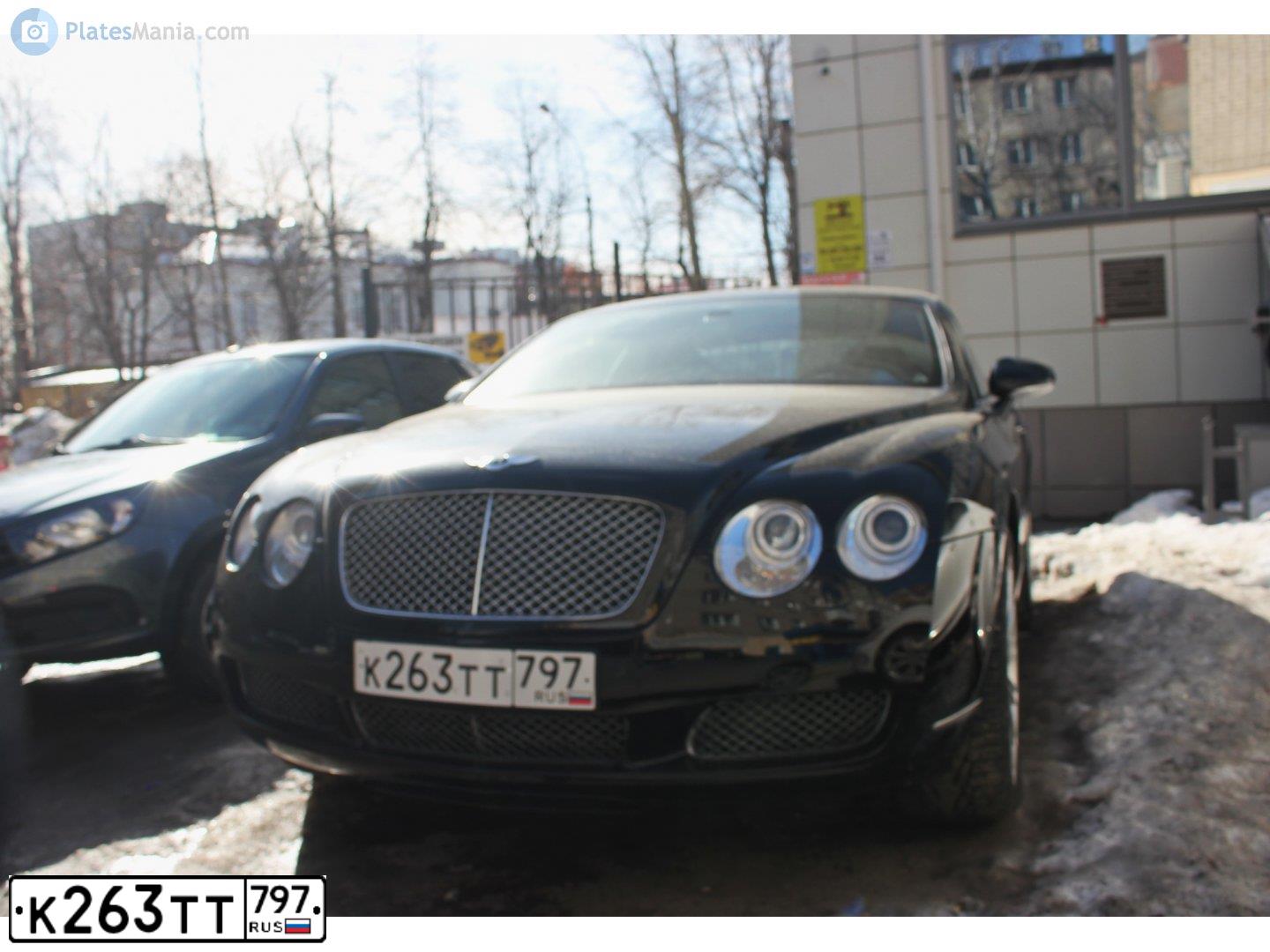 Фото автомобиля BENTLEY CONTINENTAL, 2006 — госномер С037АА159. Цвет: ЧЕРНЫЙ