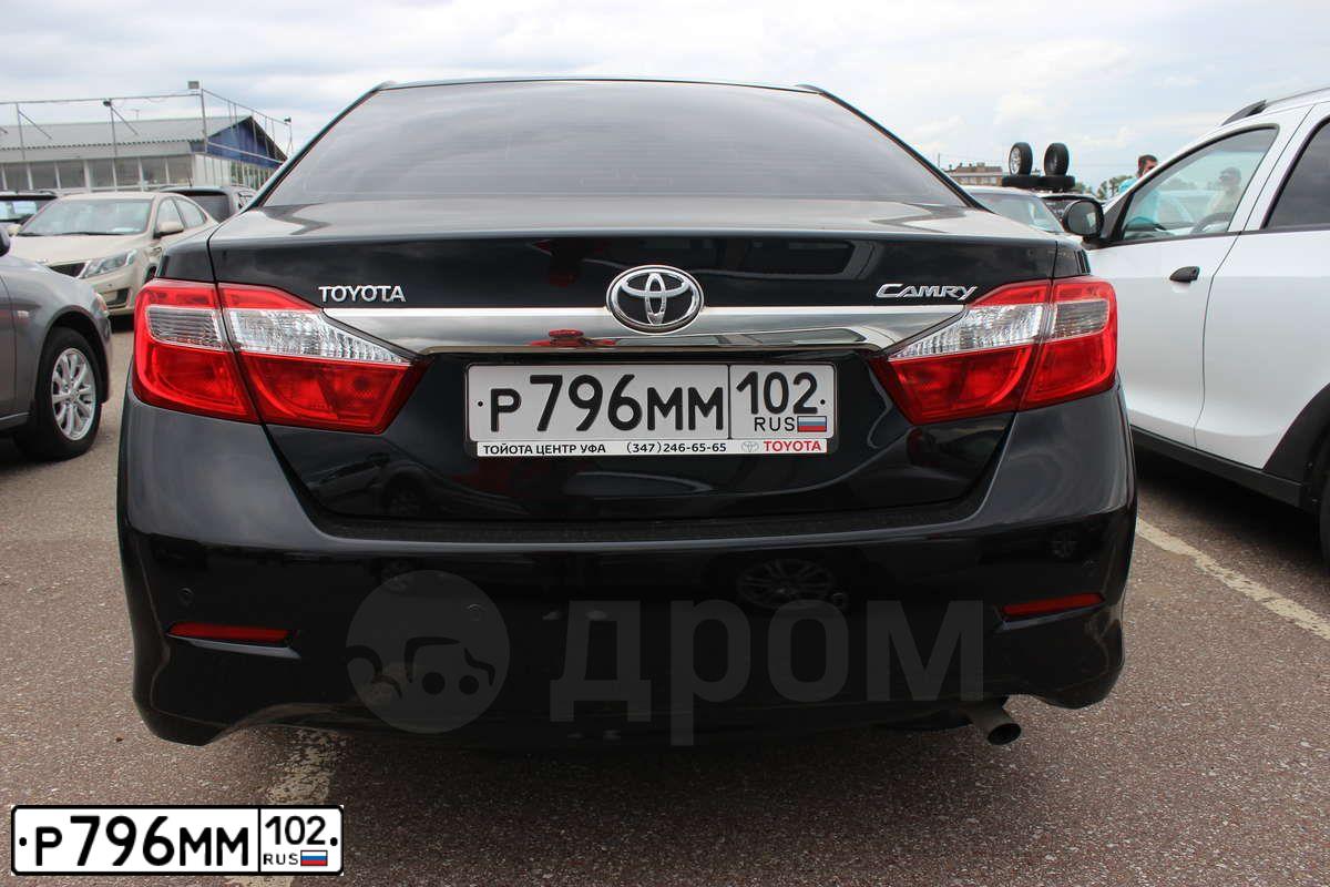 Фото автомобиля TOYOTA CAMRY, 2013 — госномер Н196МО702. Цвет: ЧЕРНЫЙ МЕТАЛЛИК