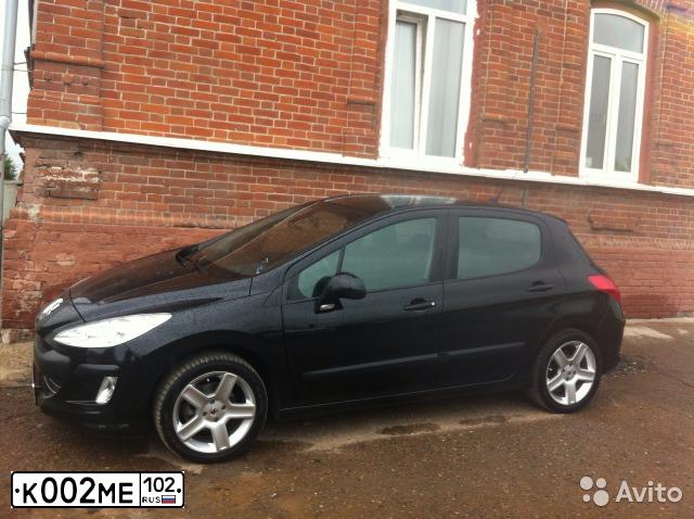 Фото автомобиля PEUGEOT 308, 2008 — госномер Е460ВО702. Цвет: ЧЕРНЫЙ