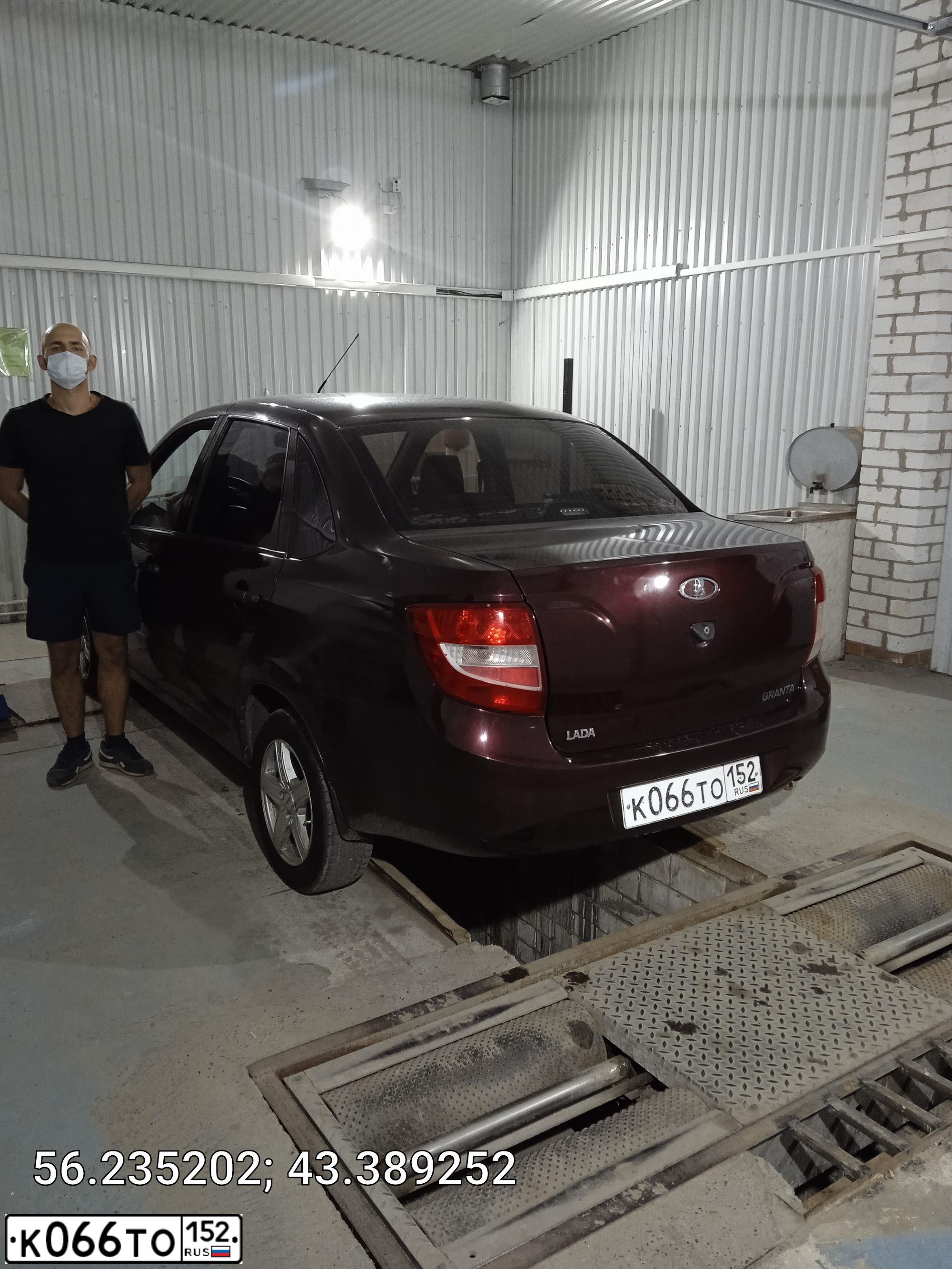 Фото автомобиля LADA 2190 GRANTA, 2012 — госномер А234АУ252. Цвет: ТЕМНО-КРАСНЫЙ