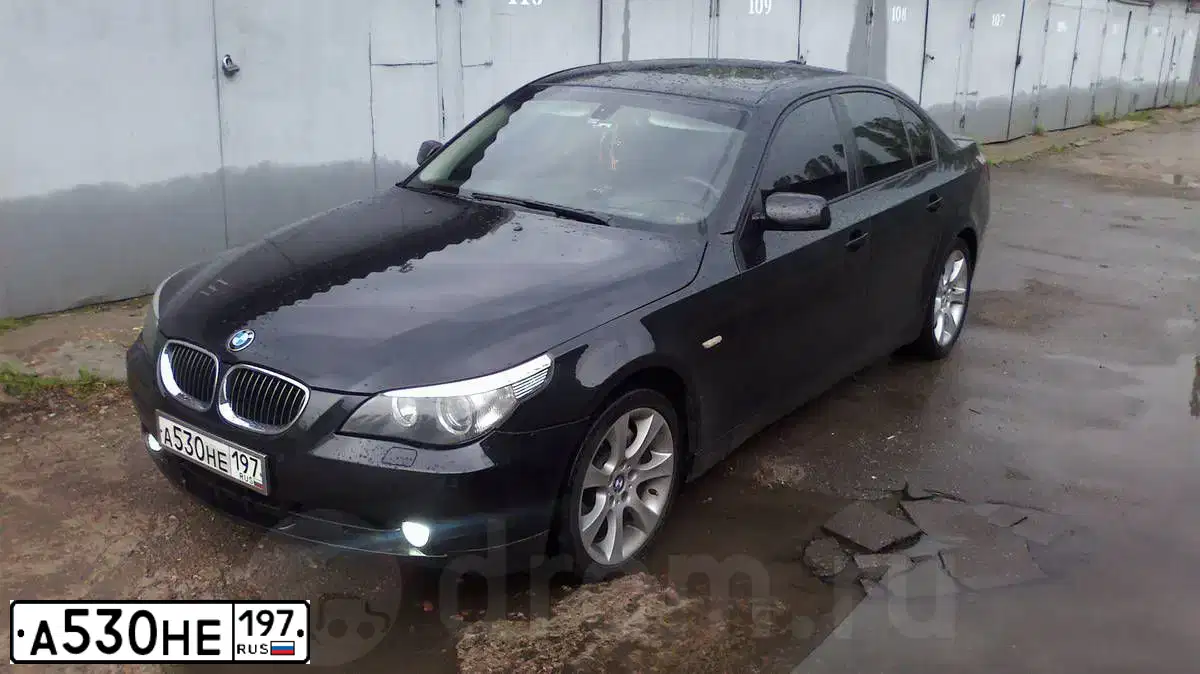 Фото автомобиля BMW SERIE 5, 2006 — госномер А530НЕ197. Цвет: ЧЕРНЫЙ