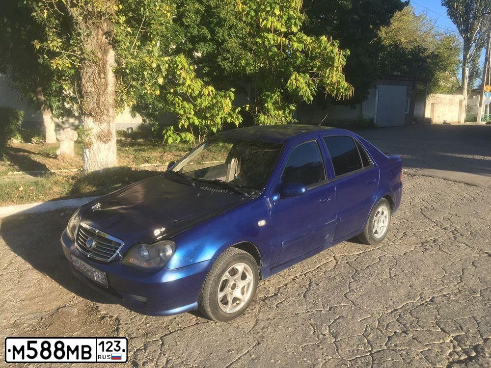 Фото автомобиля GEELY CK, 2007 — госномер К327АР82. Цвет: Темно-синий