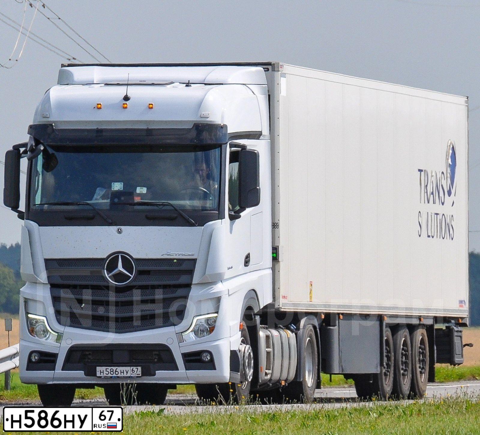 Фото автомобиля MERCEDES-BENZ ACTROS 184, 2021 — госномер Н586НУ67