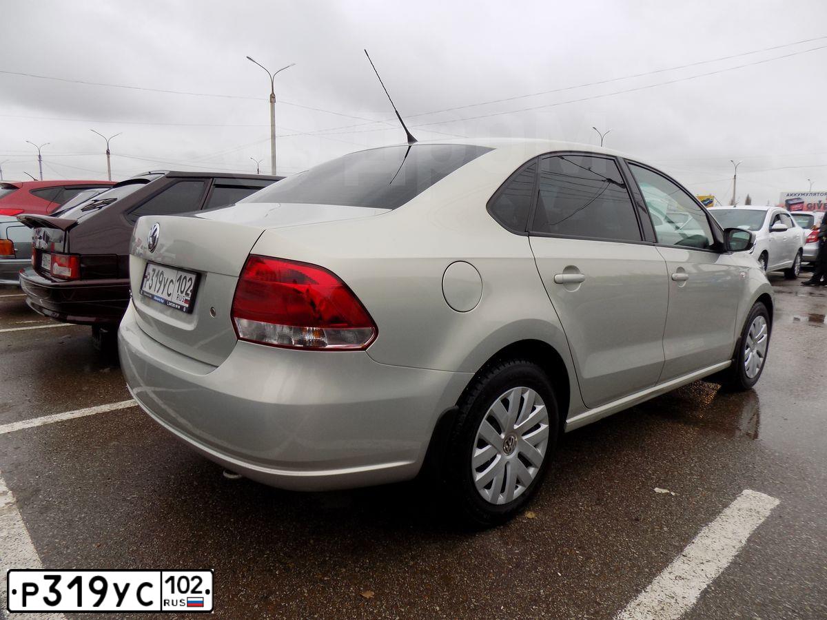 Фото автомобиля VOLKSWAGEN POLO, 2011 — госномер А777АС102. Цвет: СЕРЕБРИСТО-ЖЕЛТЫЙ
