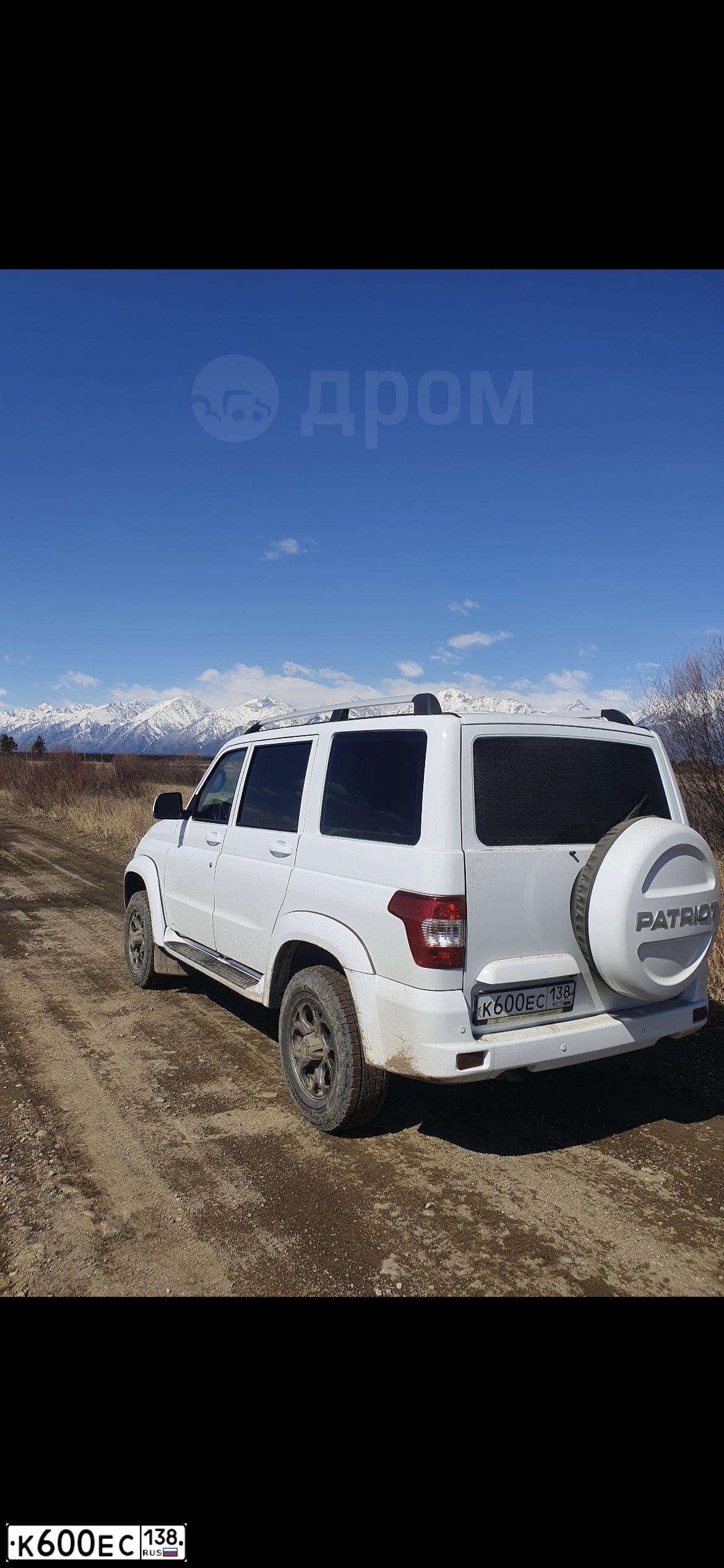 Фото автомобиля УАЗ UAZ PATRIOT 3163, 2021 — госномер К600ЕС138. Цвет: Белый