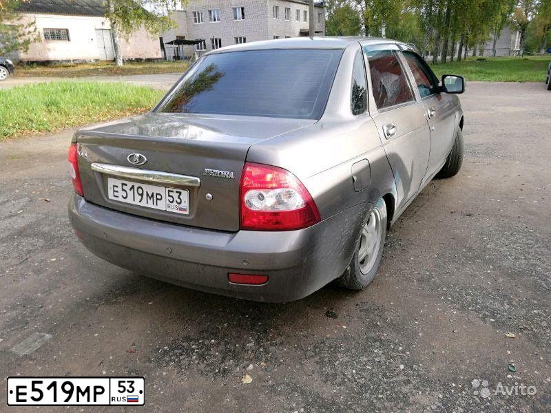 Фото автомобиля LADA PRIORA, 2013 — госномер К101ВН53. Цвет: Золотисто-коричневый