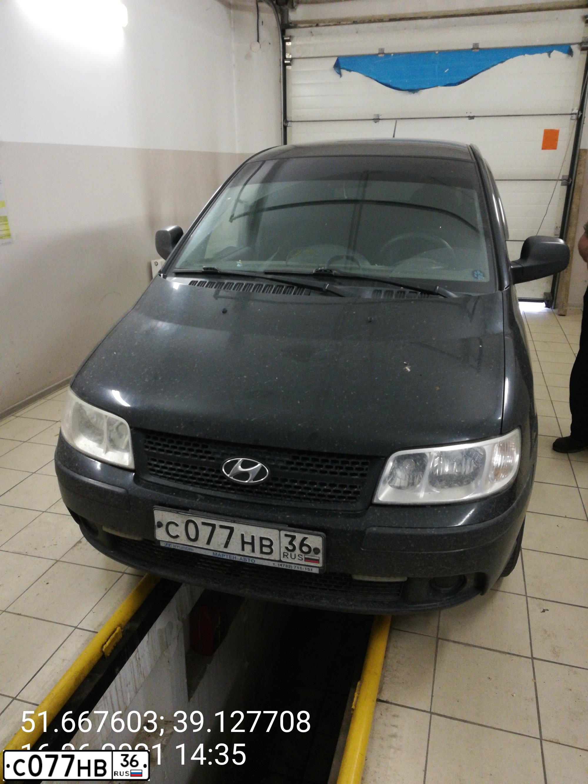 Фото автомобиля HYUNDAI I MATRIX, 2008 — госномер С077НВ36