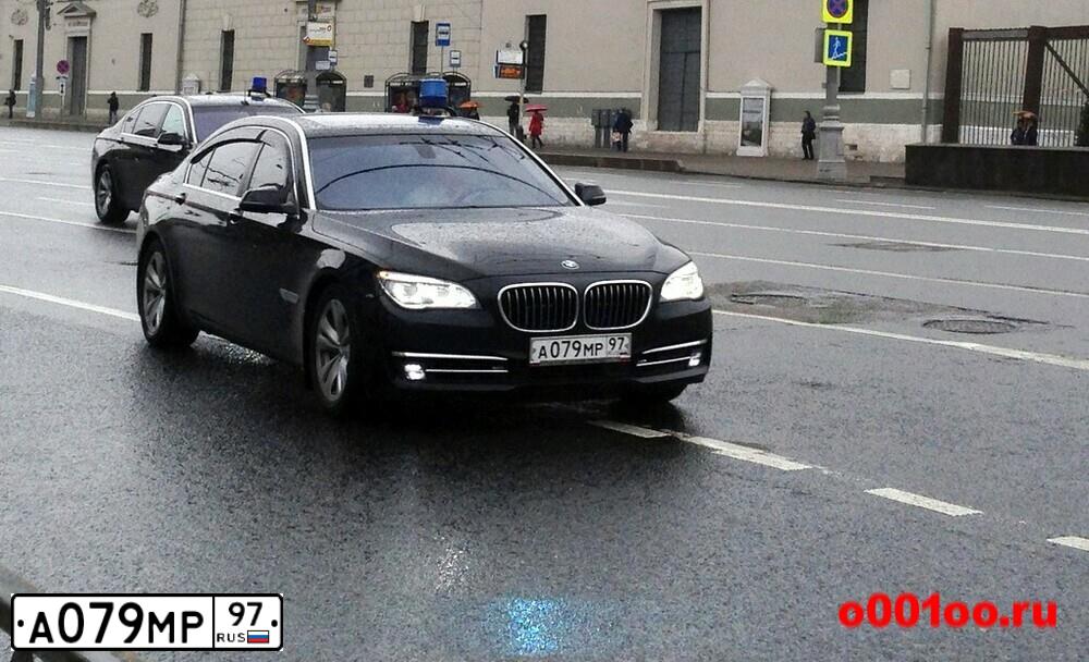 Фото автомобиля BMW SERIE 7, 2010 — госномер А079МР97. Цвет: ЧЕРНЫЙ