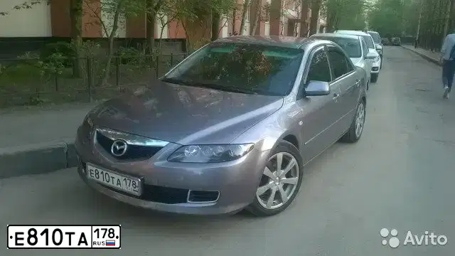 Фото автомобиля MAZDA 6, 2006 — госномер Е810ТА178. Цвет: ТЕМНО-СЕРЫЙ
