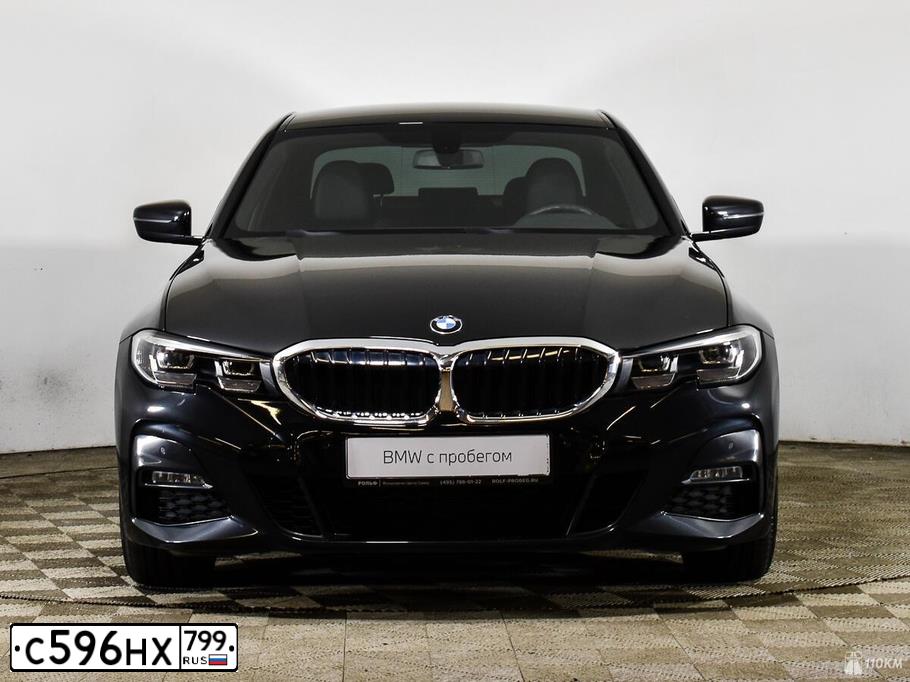 Фото автомобиля BMW W SERIE 3, 2019 — госномер Т125КМ790. Цвет: ЧЕРНЫЙ