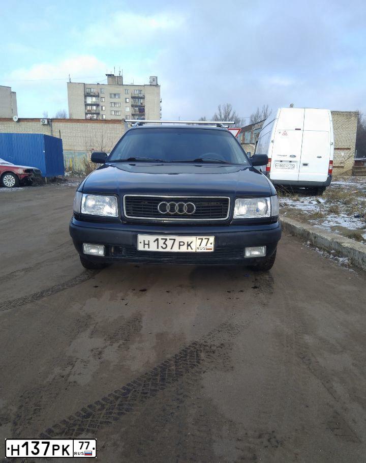 Фото автомобиля AUDI 100, 1993 — госномер Н689РК90. Цвет: СИНИЙ ТЕМНЫЙ