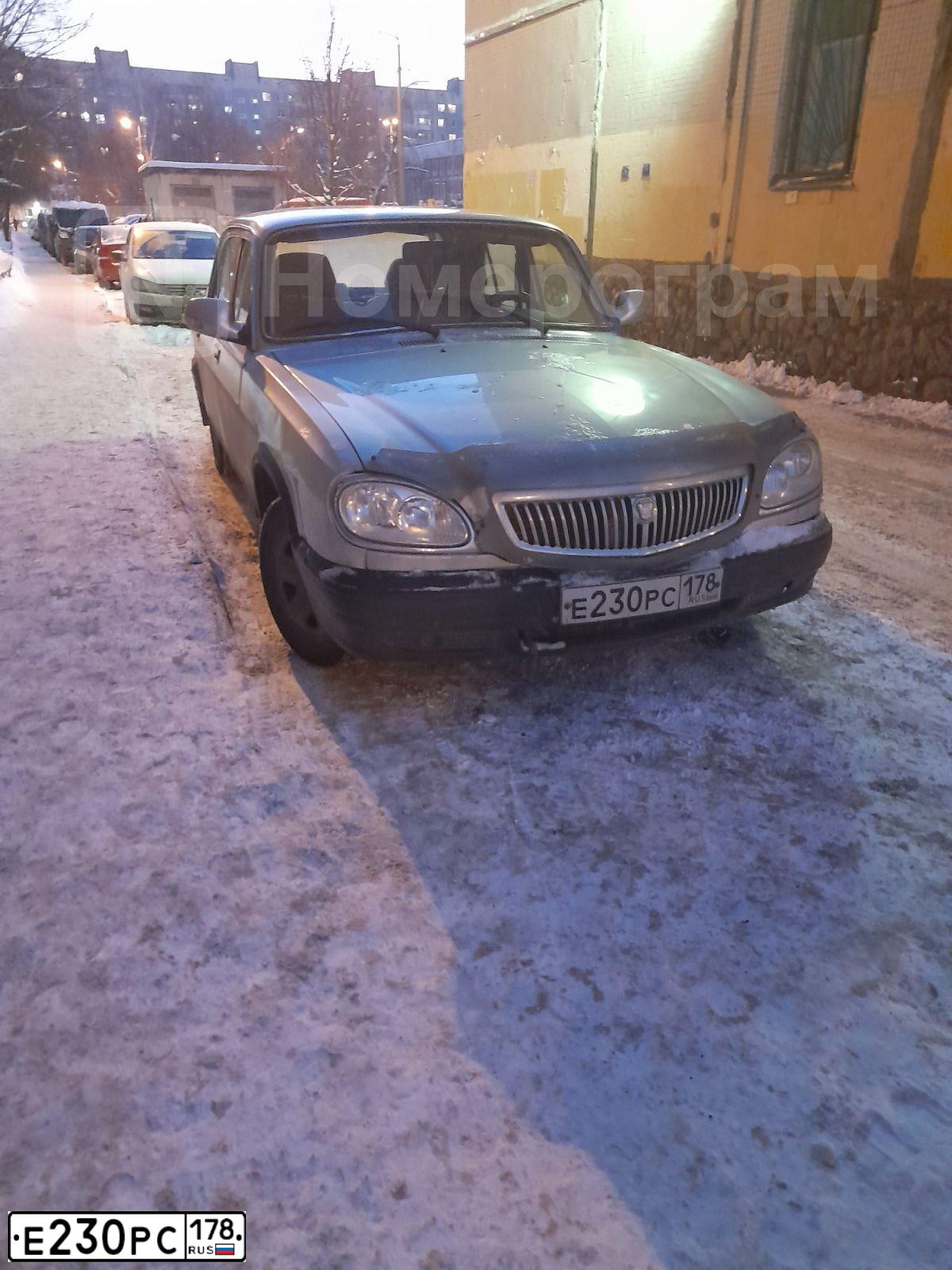 Фото автомобиля GAZ 3110 WOLGA, 2007 — госномер Е230РС178. Цвет: Белый