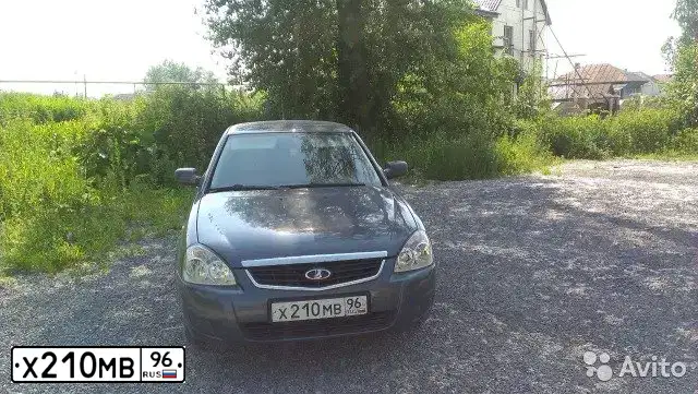 Фото автомобиля LADA 2172 PRIORA, 2008 — госномер К973КН116. Цвет: Серо-Синий