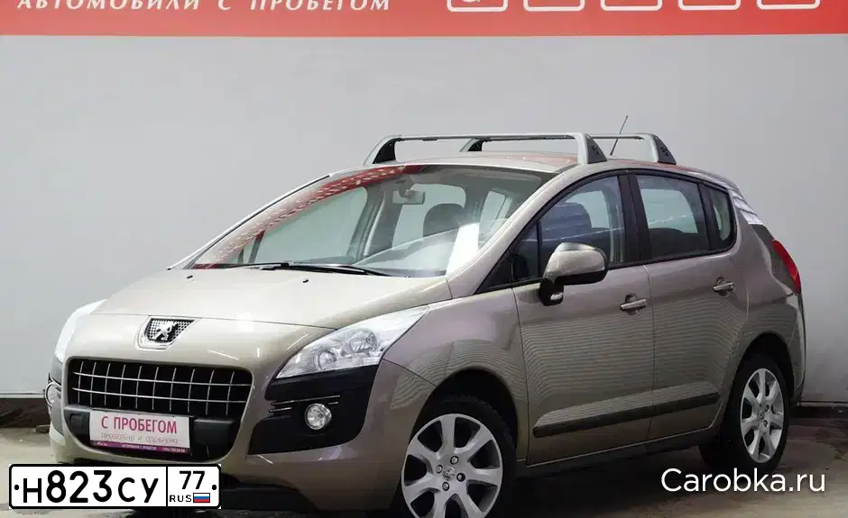 Фото автомобиля PEUGEOT 3008, 2012 — госномер Н823СУ77. Цвет: БЕЖЕВЫЙ БЛЕДНЫЙ