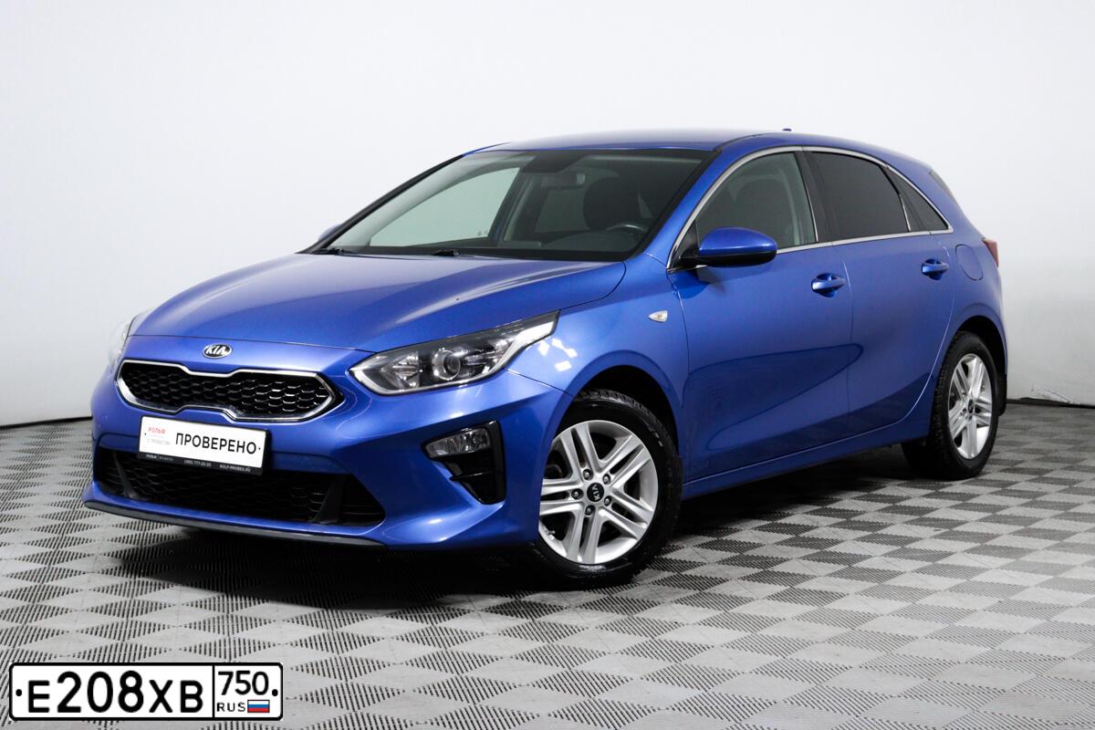 Фото автомобиля KIA CEE'D, 2019 — госномер К563ВХ27. Цвет: СИНИЙ