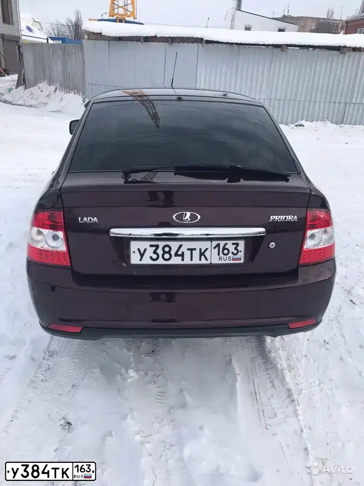 Фото автомобиля LADA 2172 PRIORA, 2015 — госномер У384ТК163. Цвет: ТЕМНО-ВИШНЕВЫЙ