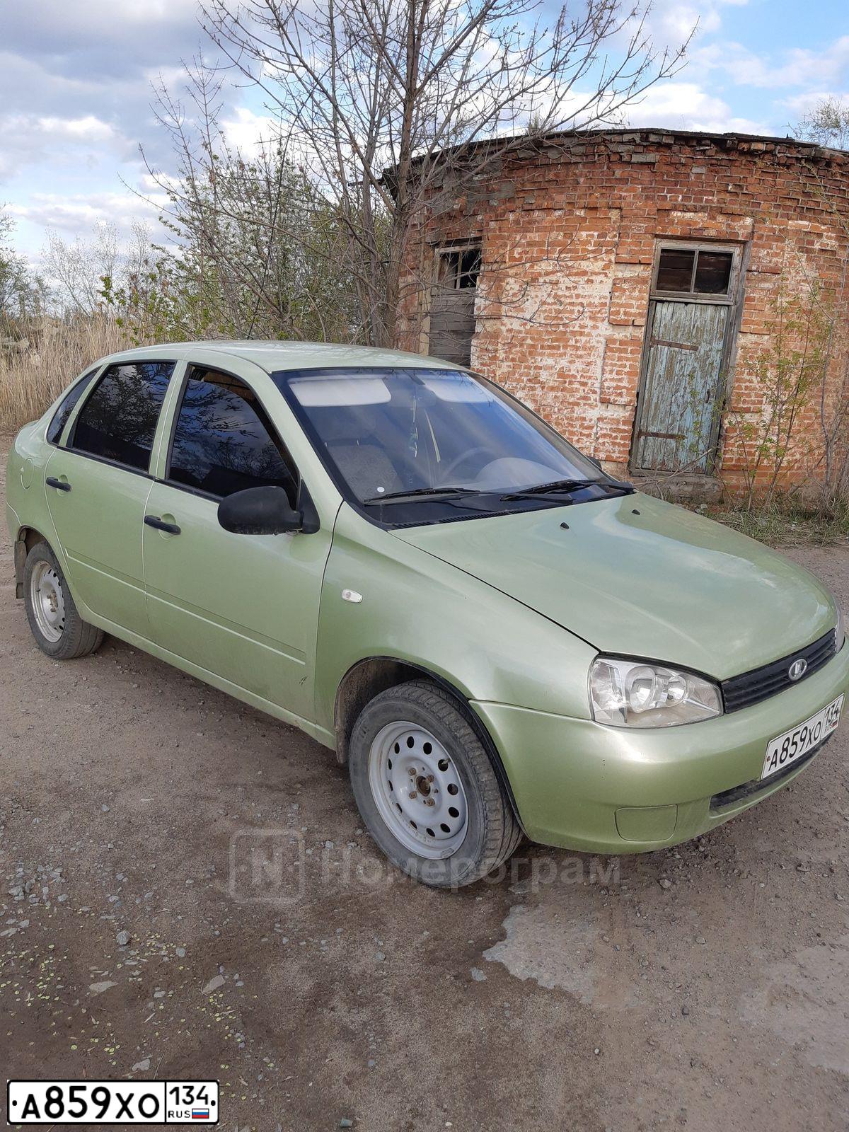 Фото автомобиля LADA 1118 KALINA, 2006 — госномер Н998НС30. Цвет: СВЕТЛО ЗЕЛЕНЫЙ
