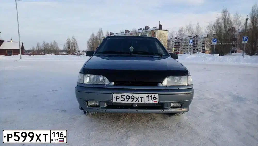 Фото автомобиля LADA 2114 SAMARA, 2012 — госномер Р599ХТ16. Цвет: средний серо-зеленый металлик