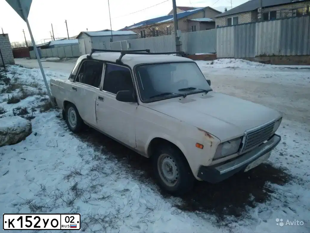 Фото автомобиля LADA 2107, 1996 — госномер К132УО02. Цвет: ЖЁЛТЫЙ