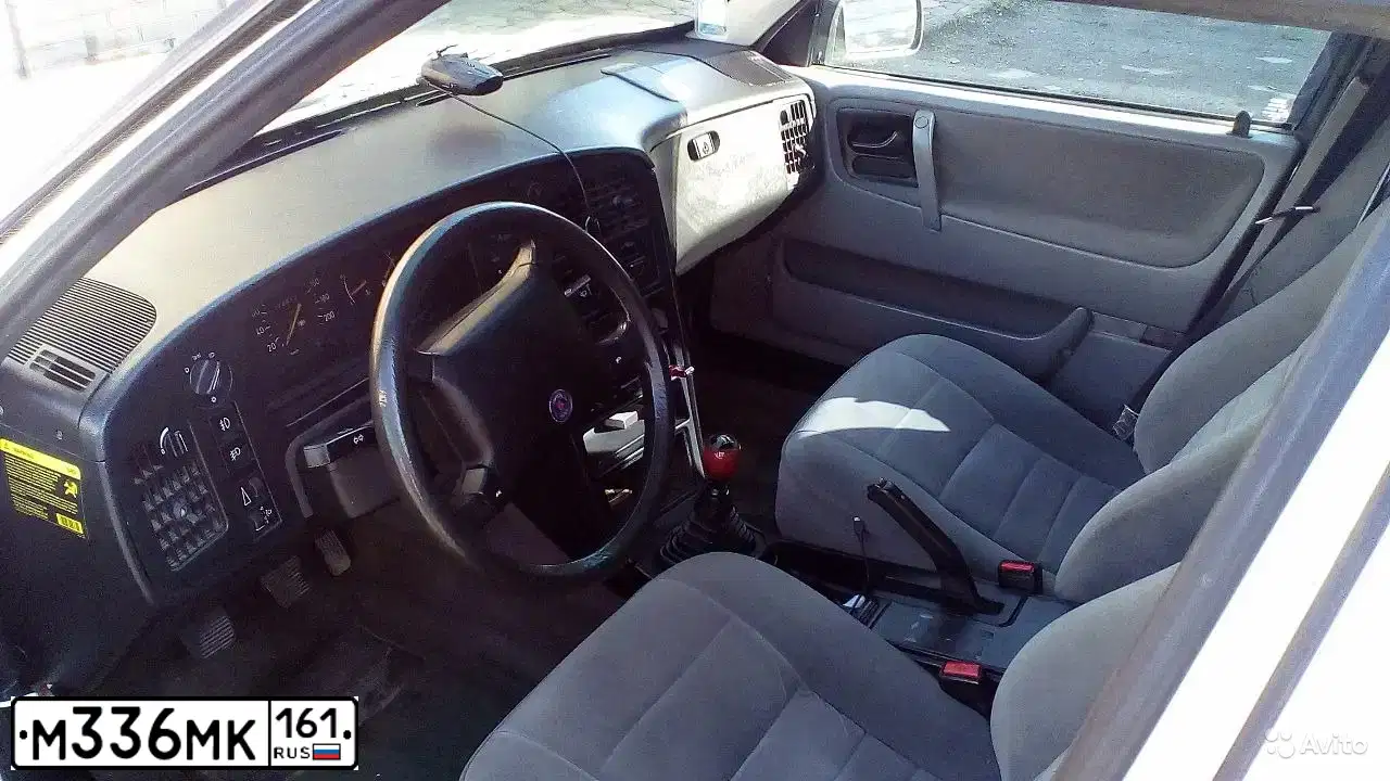 Фото автомобиля SAAB 9000, 1994 — госномер М249КС99. Цвет: Белый
