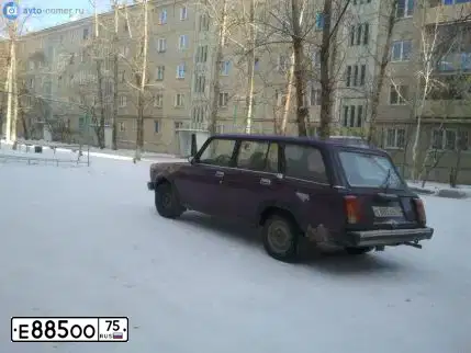 Фото автомобиля LADA 2104, 2002 — госномер К303МА75. Цвет: ФИОЛЕТОВЫЙ