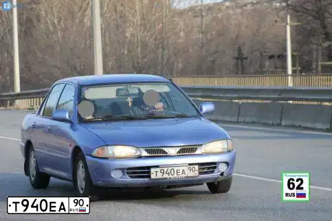 Фото автомобиля PROTON N 400-SERIE, 1998 — госномер М241РА90. Цвет: СИНЕ-ГОЛУБОЙ