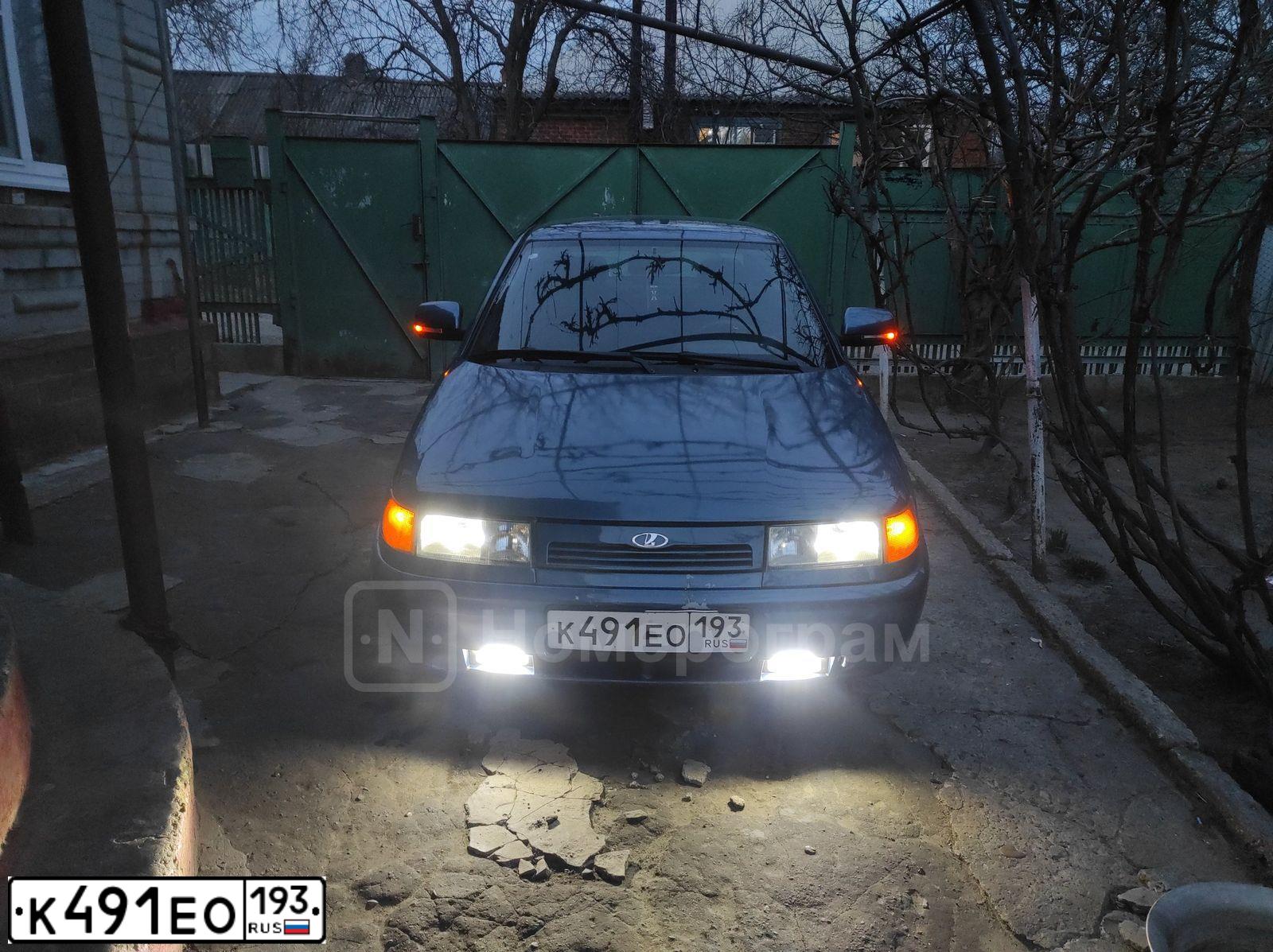 Фото автомобиля LADA 2110, 2003 — госномер К491ЕО193. Цвет: СИНЕ ЗЕЛЕНЫЙ