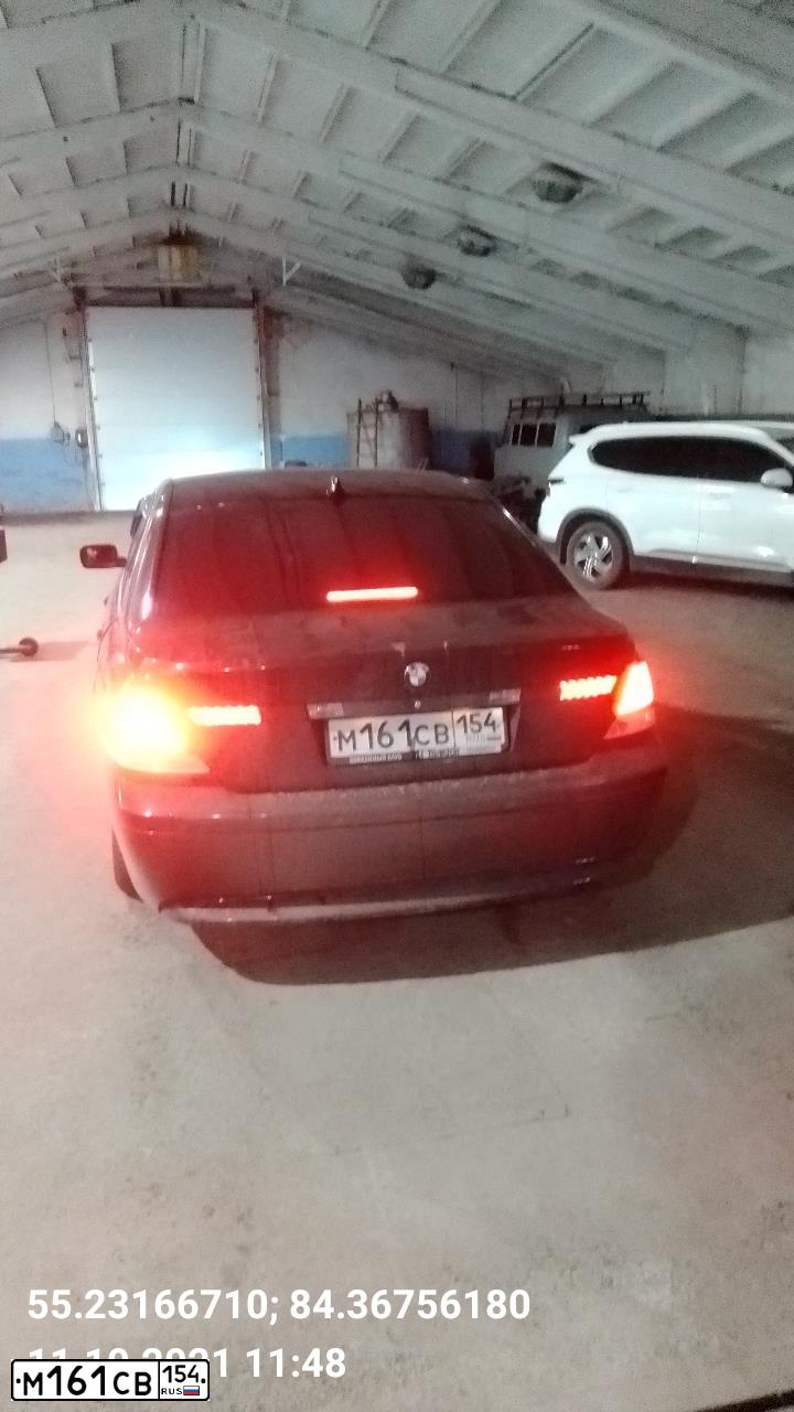 Фото автомобиля BMW SERIE 7, 2003 — госномер М161СВ154. Цвет: ЧЕРНЫЙ
