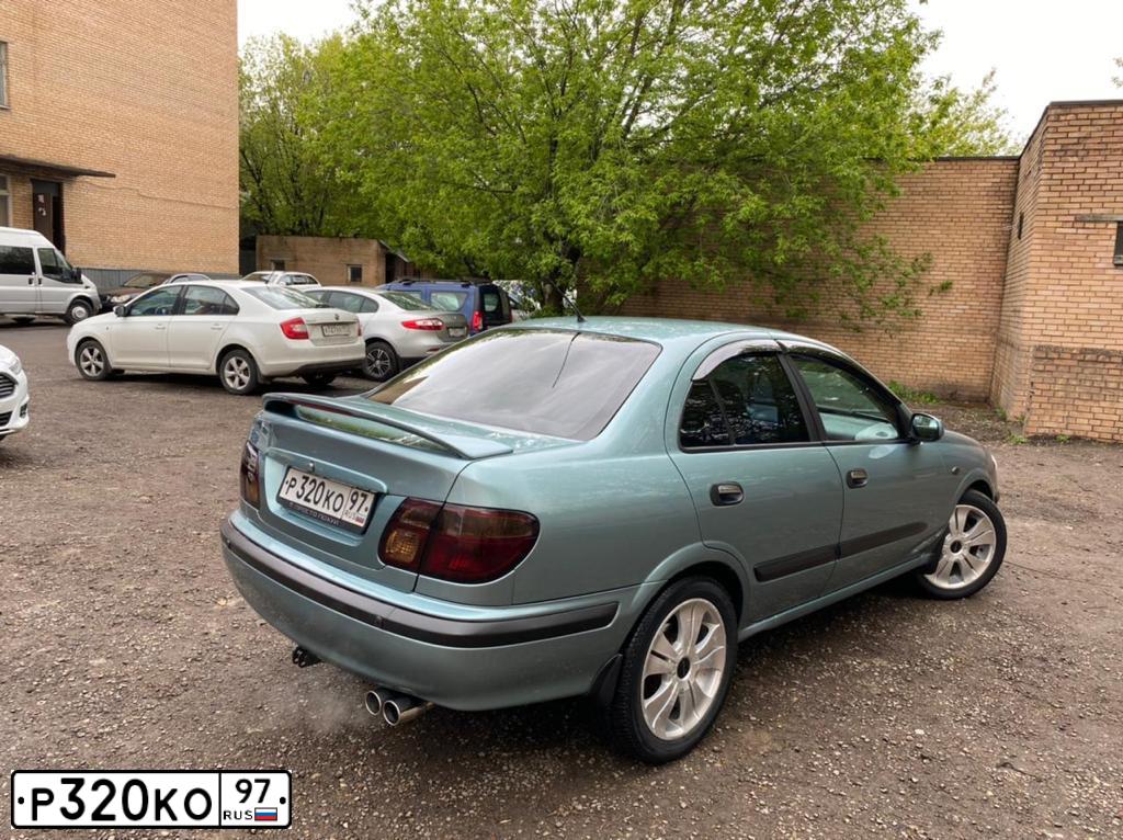 Фото автомобиля NISSAN ALMERA, 2001 — госномер Р028КО68. Цвет: СВЕТЛО-ЗЕЛЕНЫЙ