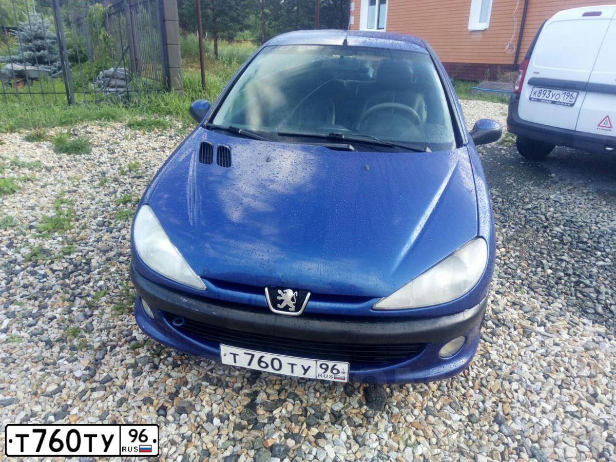 Фото автомобиля PEUGEOT 206, 1999 — госномер Т760ТУ96. Цвет: синий