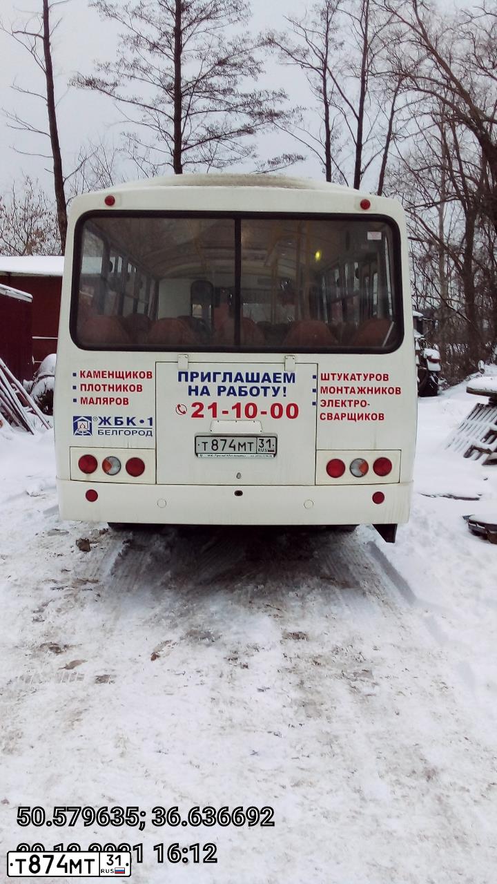 Фото автомобиля ПАЗ 4234-04, 2020 — госномер Т874МТ31