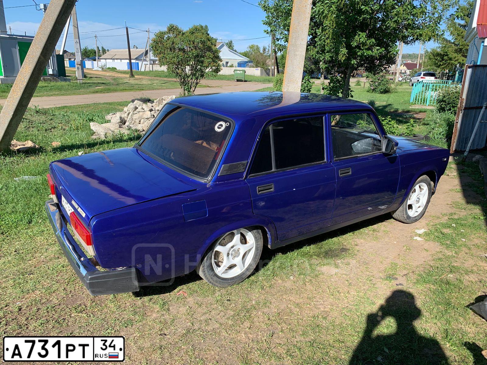 Фото автомобиля LADA 2105, 2007 — госномер А731РТ34. Цвет: СИНИЙ