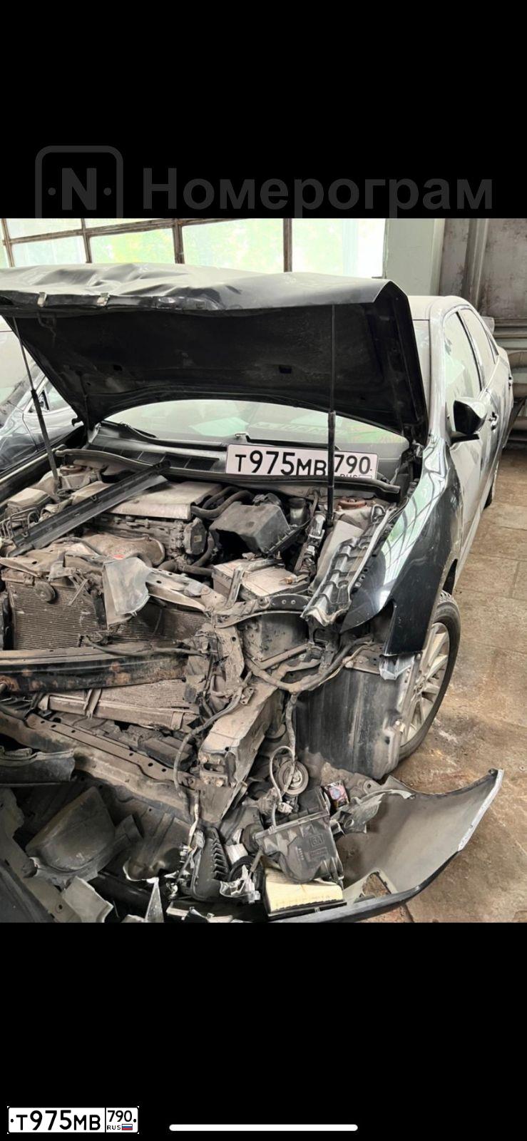 Фото автомобиля TOYOTA CAMRY, 2016 — госномер В175ХМ790. Цвет: ЧЕРНЫЙ