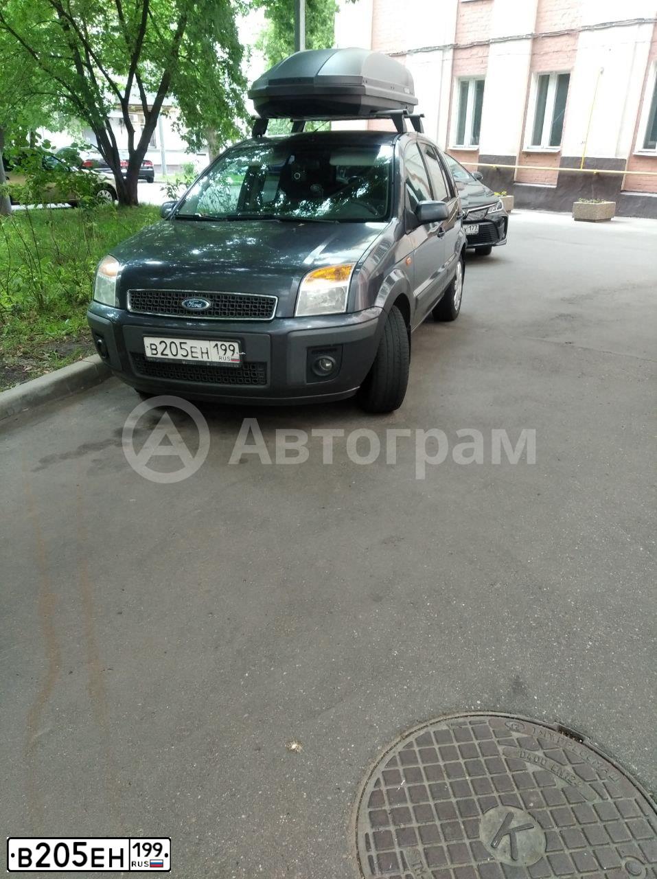 Фото автомобиля FORD FUSION, 2008 — госномер В205ЕН199. Цвет: ТЕМНО-СЕРЫЙ