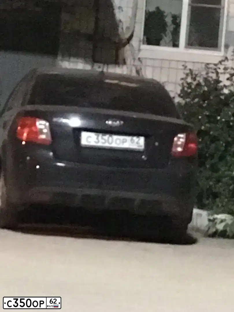 Фото автомобиля KIA RIO, 2010 — госномер М515ТМ62. Цвет: ЧЕРНЫЙ