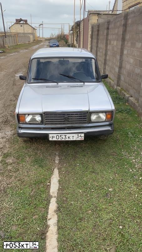 Фото автомобиля LADA 2107, 2010 — госномер Р053КТ34. Цвет: СВЕТЛО-СЕРЕБРИСТЫЙ МЕТАЛЛ