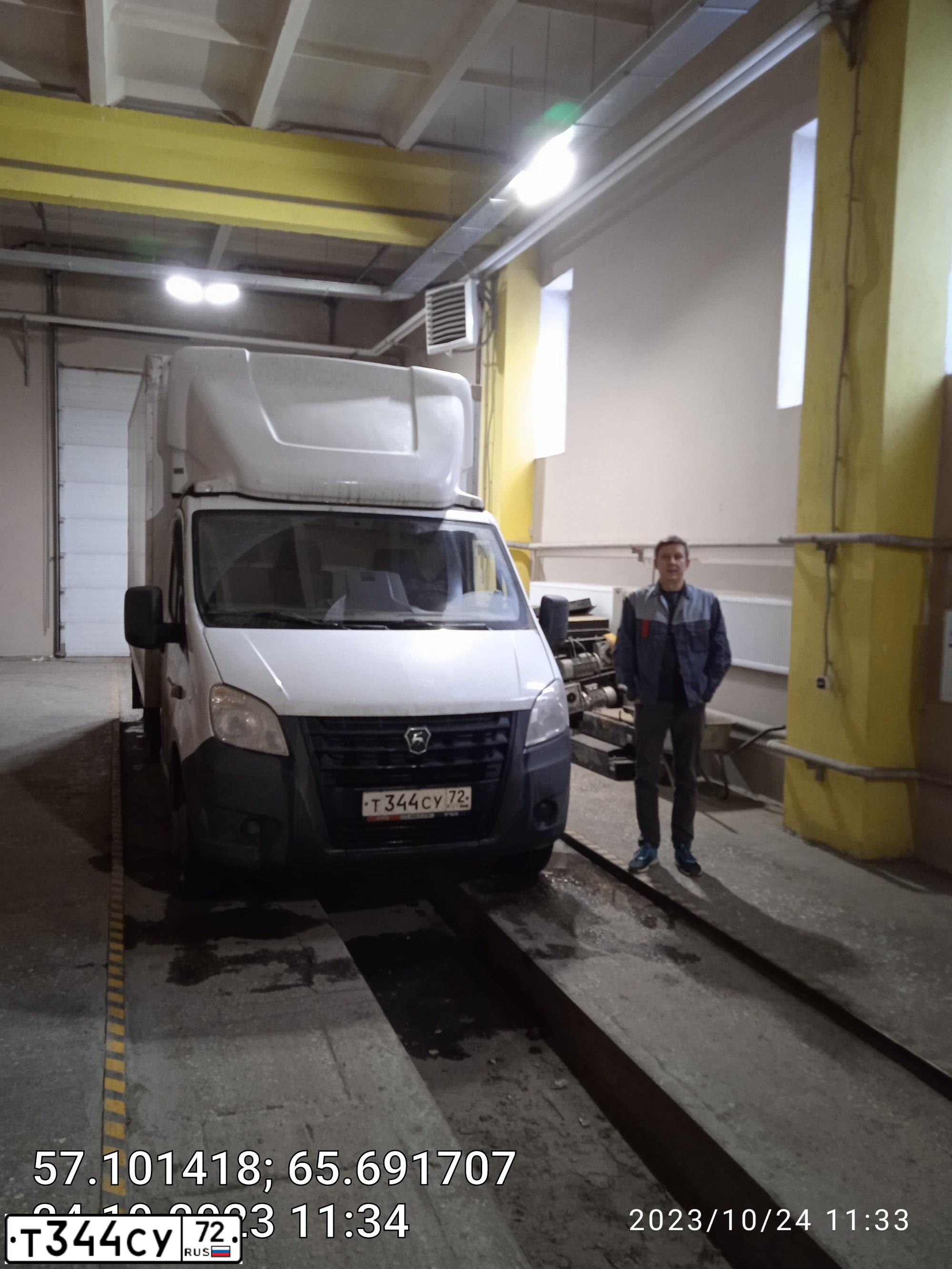 Фото автомобиля GAZ GAZEL NEXT, 2020 — госномер Т344СУ72. Цвет: БЕЛЫЙ