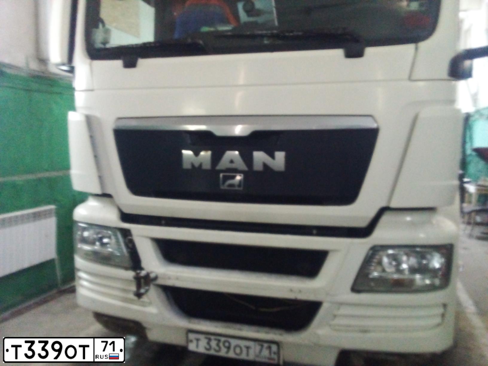Фото автомобиля MAN TGS 18.XXX /4X2/, 2010 — госномер Т339ОТ71. Цвет: Белый