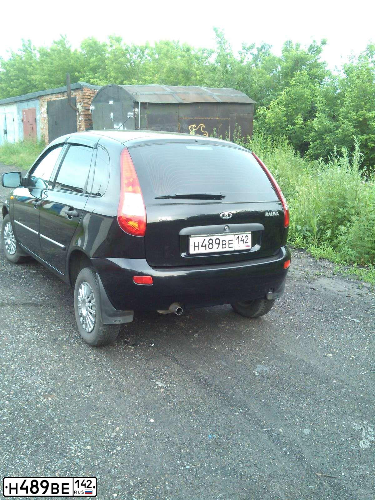 Фото автомобиля LADA KALINA, 2012 — госномер Т862КТ19. Цвет: Сине-Черный