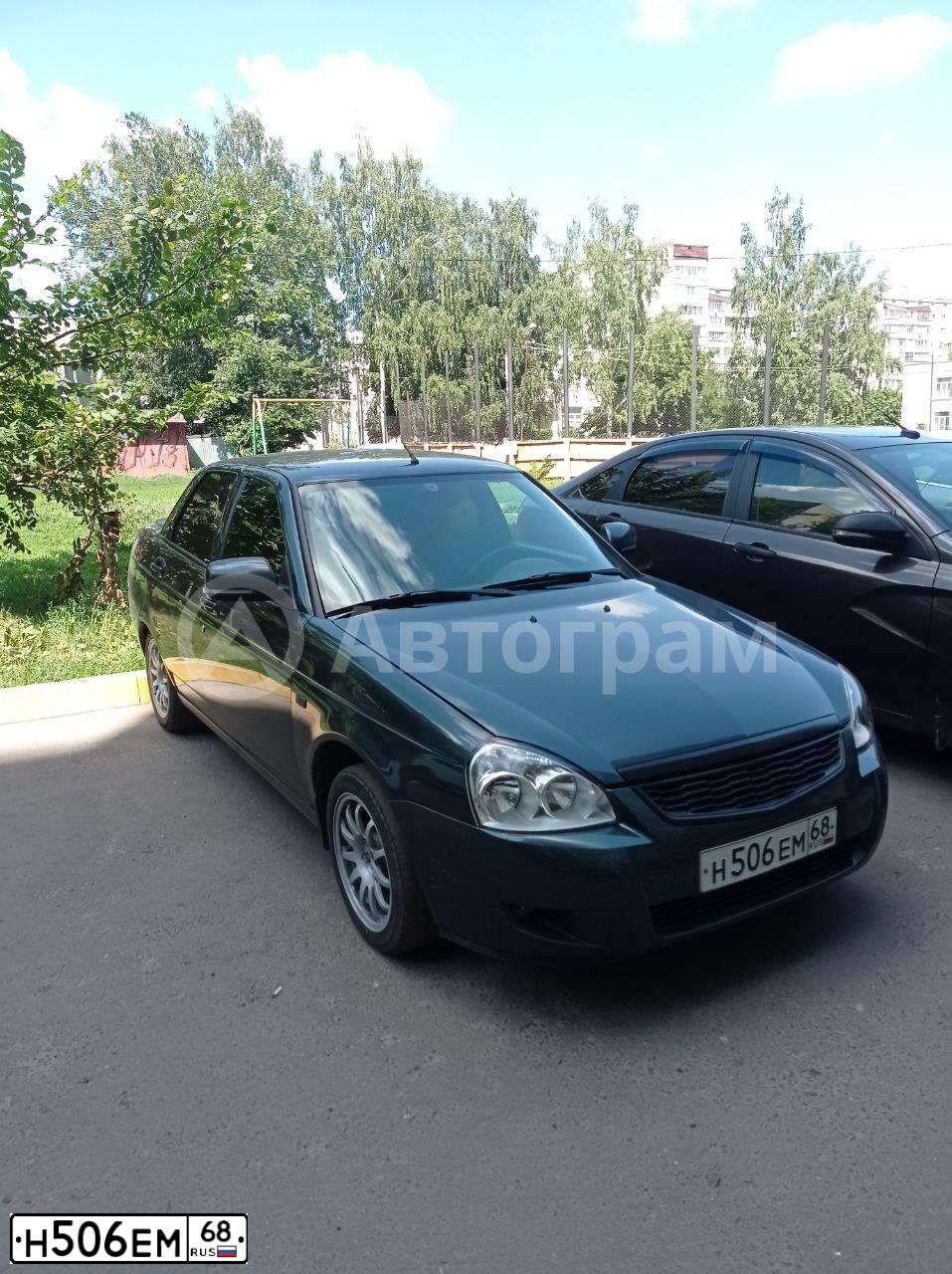 Фото автомобиля LADA 2170 PRIORA, 2012 — госномер Н506ЕМ68. Цвет: сине-зеленый