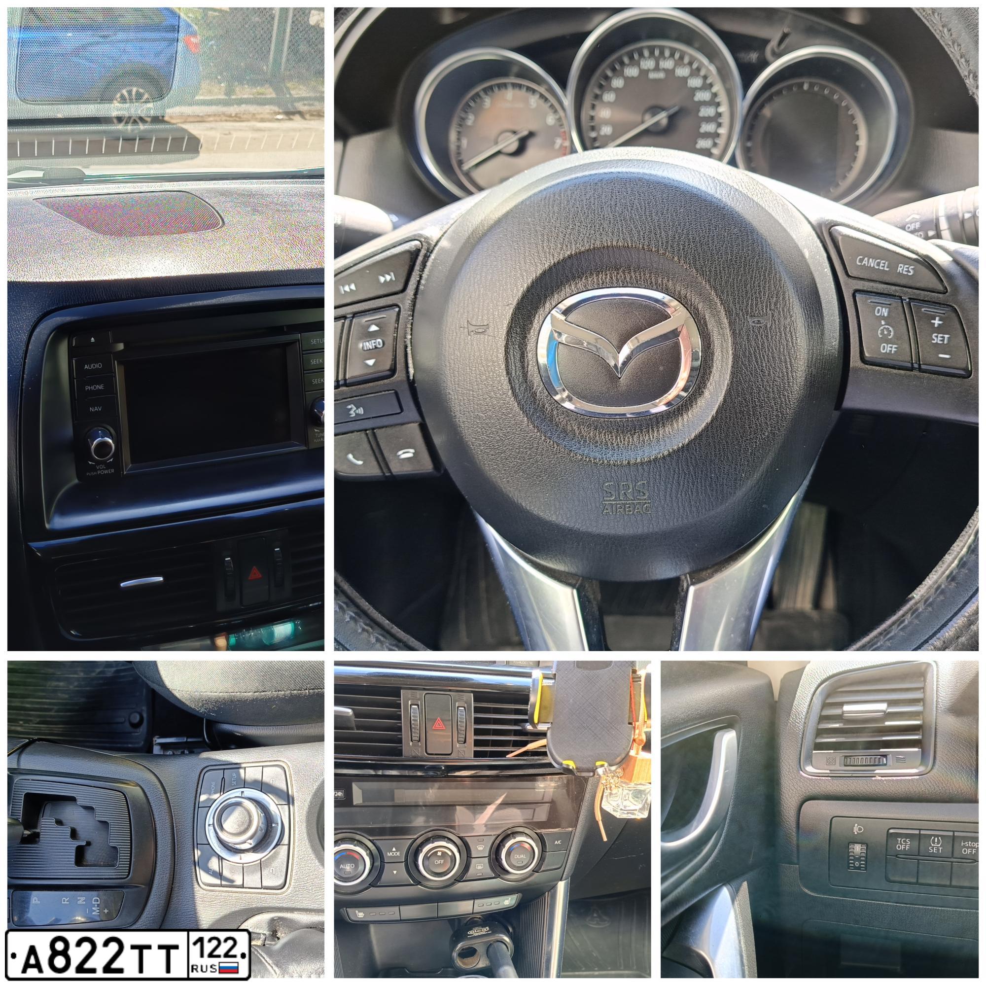 Фото автомобиля MAZDA CX-5, 2012 — госномер А822ТТ122. Цвет: Белый